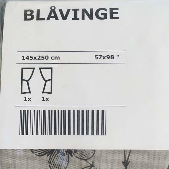 BUYING Ikea Blavinge insect botanical curtains! - Picture 2 of 2